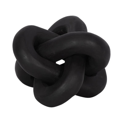 Wood, 6" Decorative Knot, Black