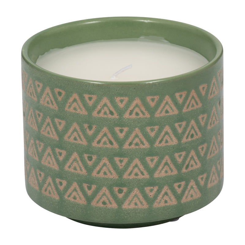 5" 15oz Aztec Citro Candle, Green