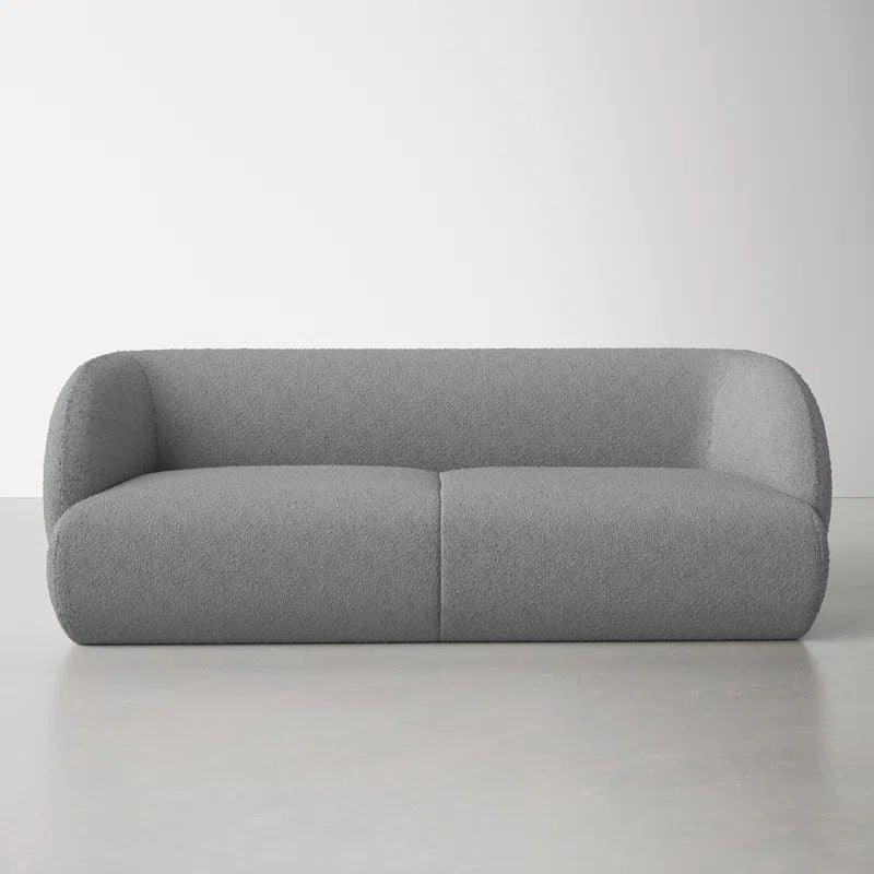 Alhome Gray Boucle 3 Seater Sofa - 110110875