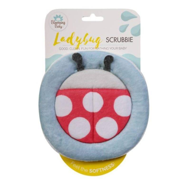 Blooming Bath Washcloth Scrubbie - Ultrasoft Newborn And Baby Washcloth - 7 In - Ladybug