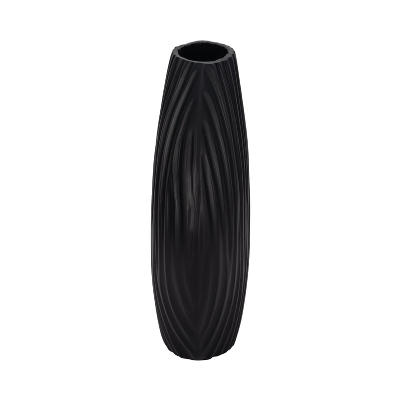 Metal, 11" Forli Small Black Vase