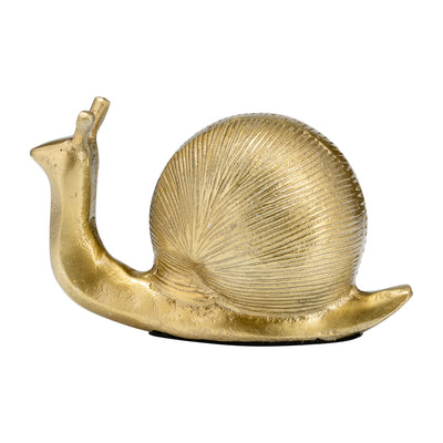 7"L METAL, DECO SNAIL, GOLD