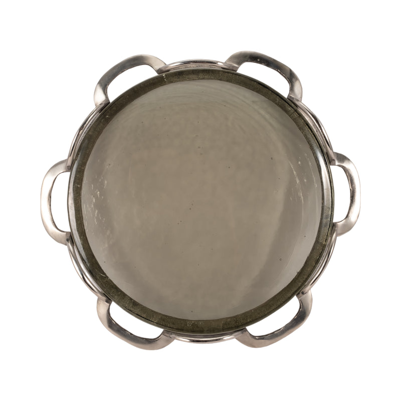 16" Palmas Large Silver Link Tray