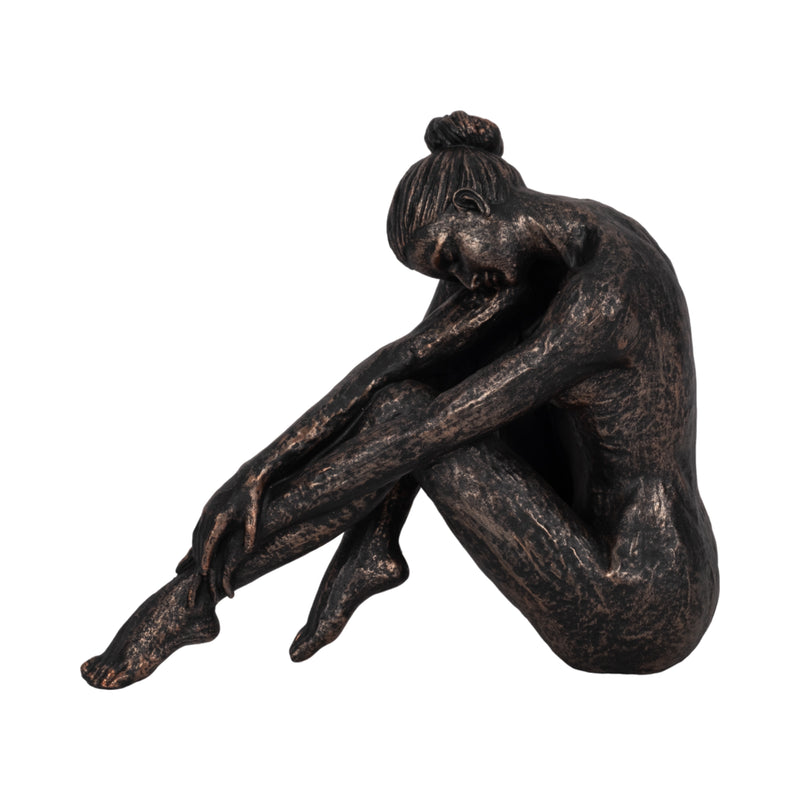 11" Resting Ballerina, Bronze