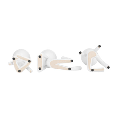 CER, S/3 8" SITTING HUMANS, WHITE