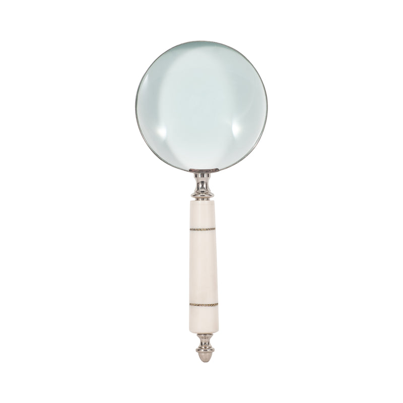 RESIN, 4" MAGNIFYING GLASS, IVORY