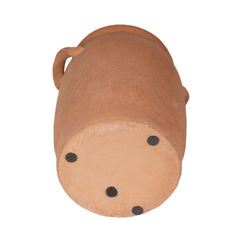 8" Traditional Handle Vase, Terracotta