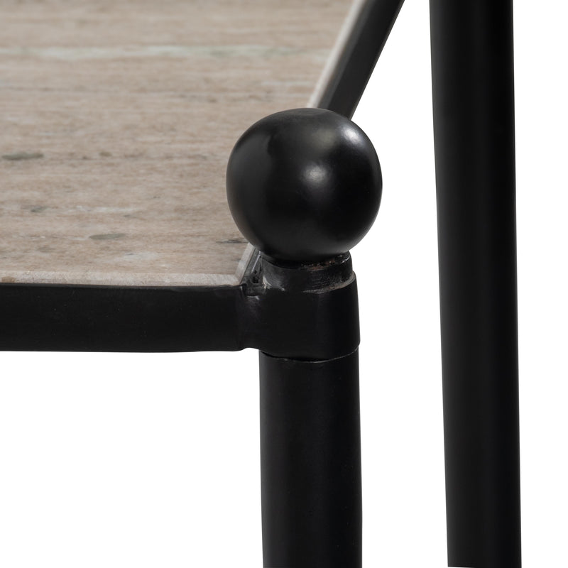 Metal, 44" Elliot Console Table, Black, K/d