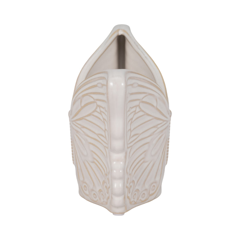 7" Butterfly Planter, Ivory