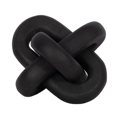 Wood, 6" Decorative Knot, Black