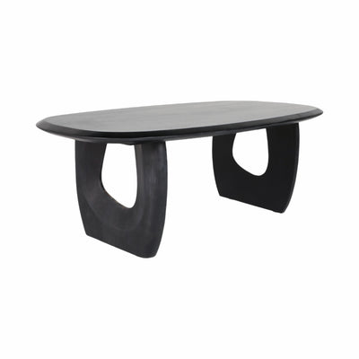 Wood, 51" Modern Mid-century Coffee Table, Blk, Kd