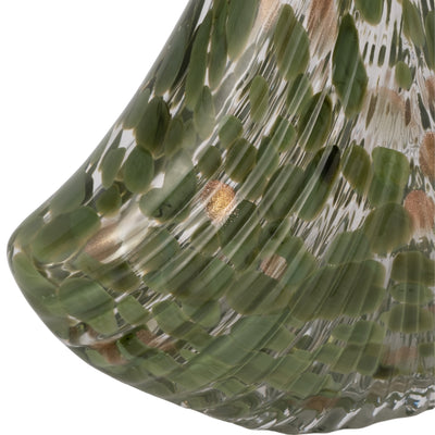 16" Curran Art Glass Bottle, Green