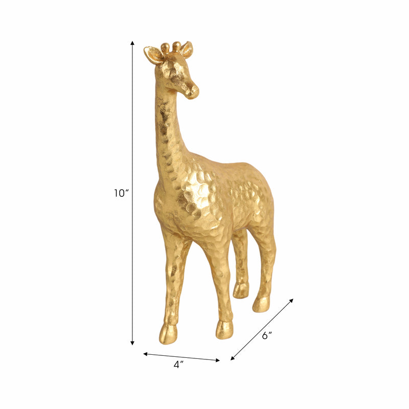 10" Standing Pretty Giraffe, Gold