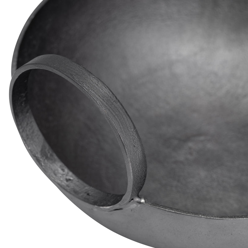 METAL, S/2, 7/8" BOWL WITH HANDLES, SLVR/GUNMETAL