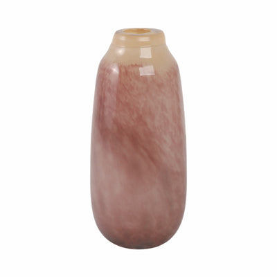 11" KANO SMALL MAUVE GLASS VASE