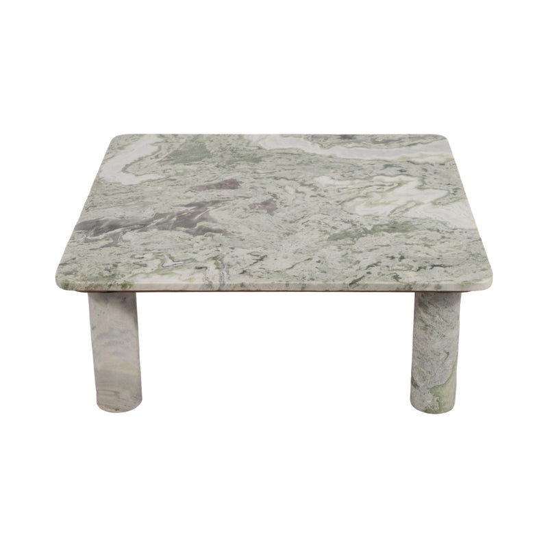 MARBLE, 35" COFFEE TABLE, GREEN KD