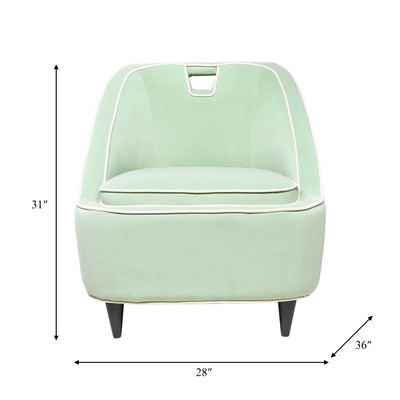 TWO-TONED ACCENT CHAIR - GREEN KD