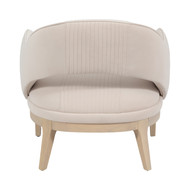 33" Oliveira Accent Chair, Cream