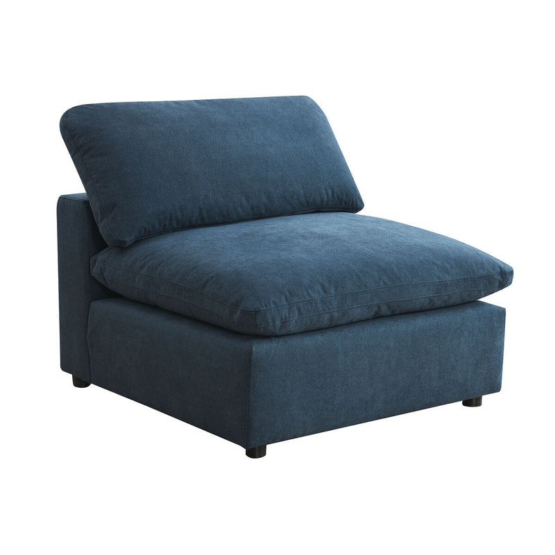 Cloud 9 Navy Armless Chair