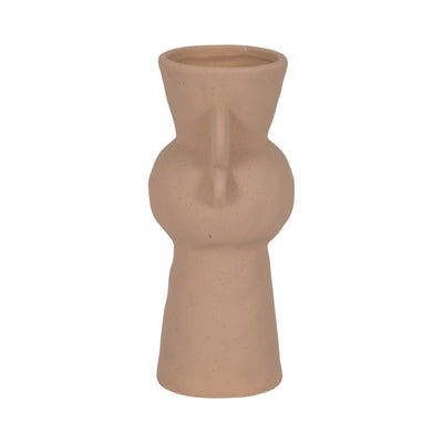 8" Rough Totem Bud Vase, Tan