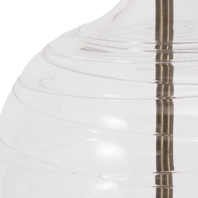 Glass 50" Bottle Table Lamp, Clear