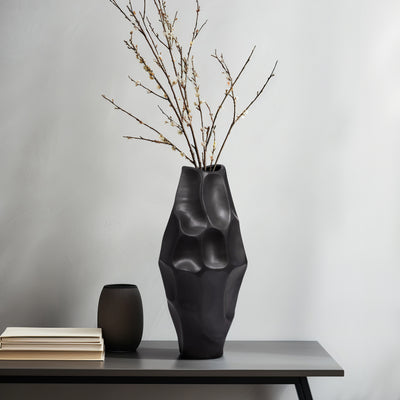 Arleta Large Black Vase