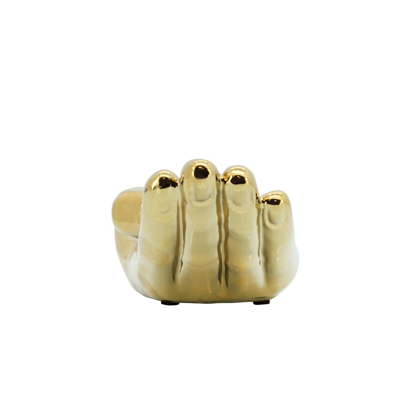 8" ASKING HAND, GOLD