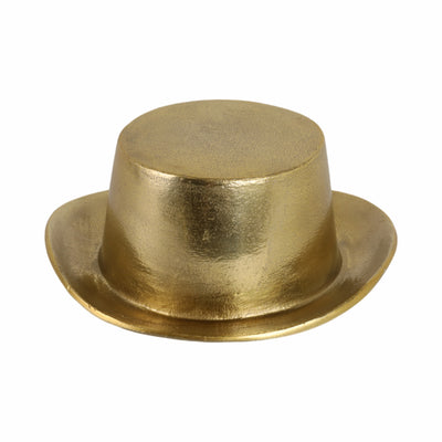 8" Metal Top Hat, Gold