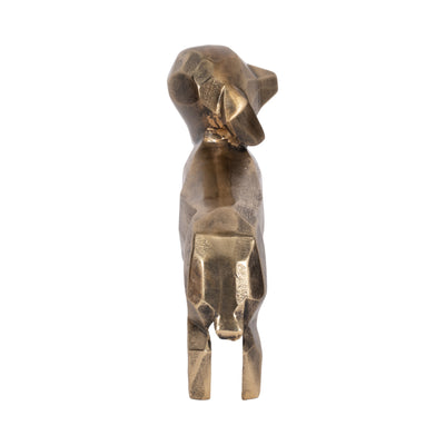 13" Alona Geometric Dog, Gold