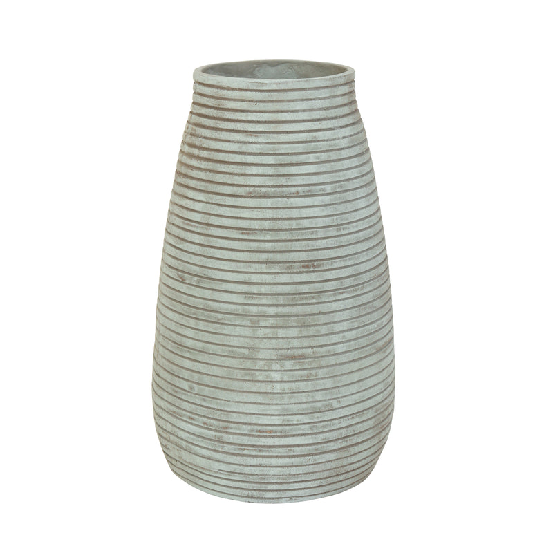 15" Padma Teal Medium Ecomix Vase