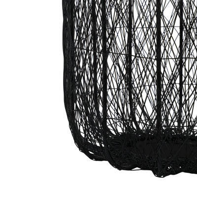 METAL, 10"H WIRE LANTERN, BLACK