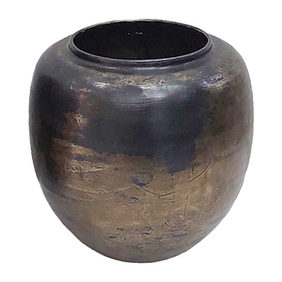 12" Maine Small Acid Wash Metal Vase