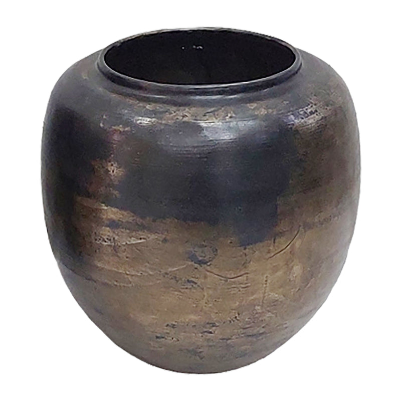 12" Maine Small Acid Wash Metal Vase