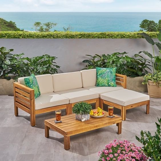 2-Piece Gray Outdoor Seating Tranquil Tide Set