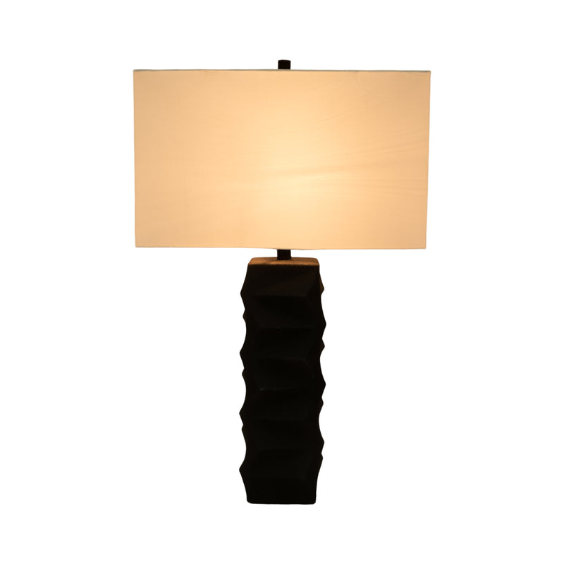 31" Tall Contemporary Table Lamp, Black