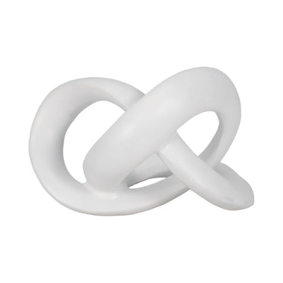 10" Sculptured Knot, White