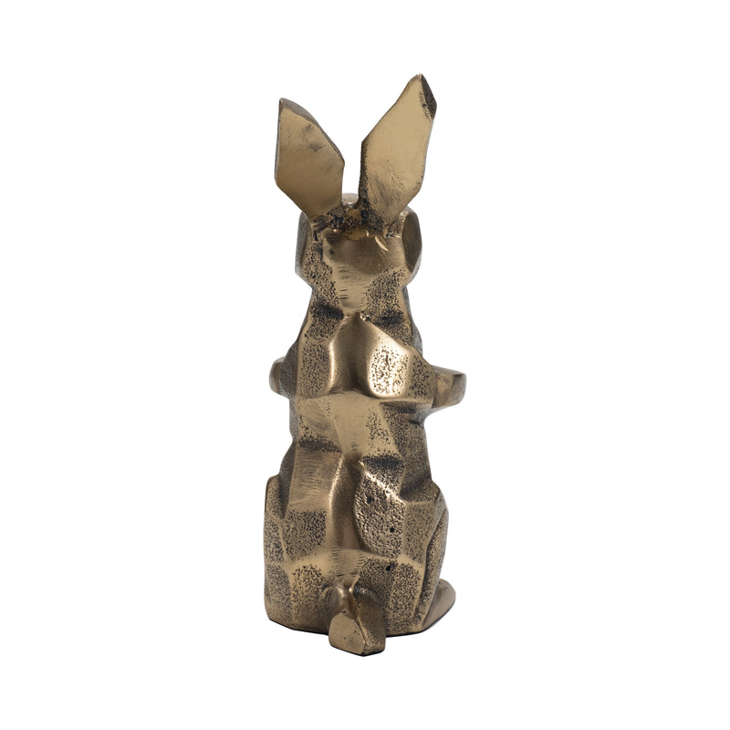 8" Alona Geometric Bunny, Gold