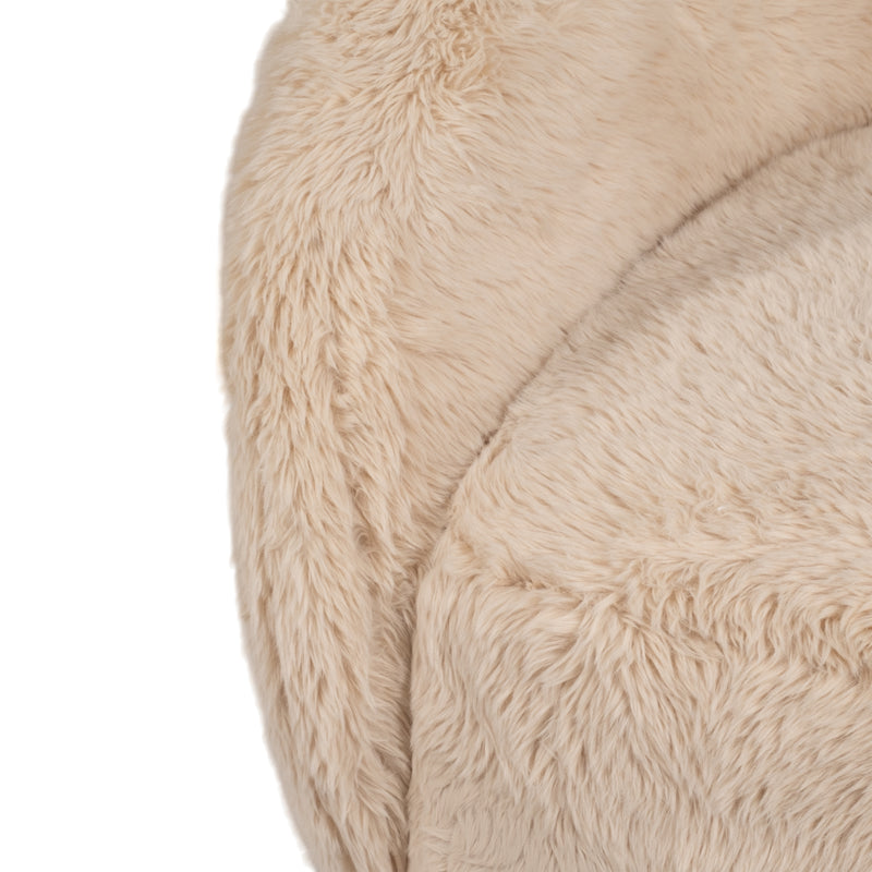 Roundback Swivel Chair, Sand