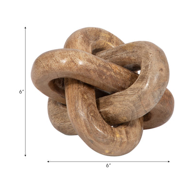 Wood, 6" Decorative Knot, Natural