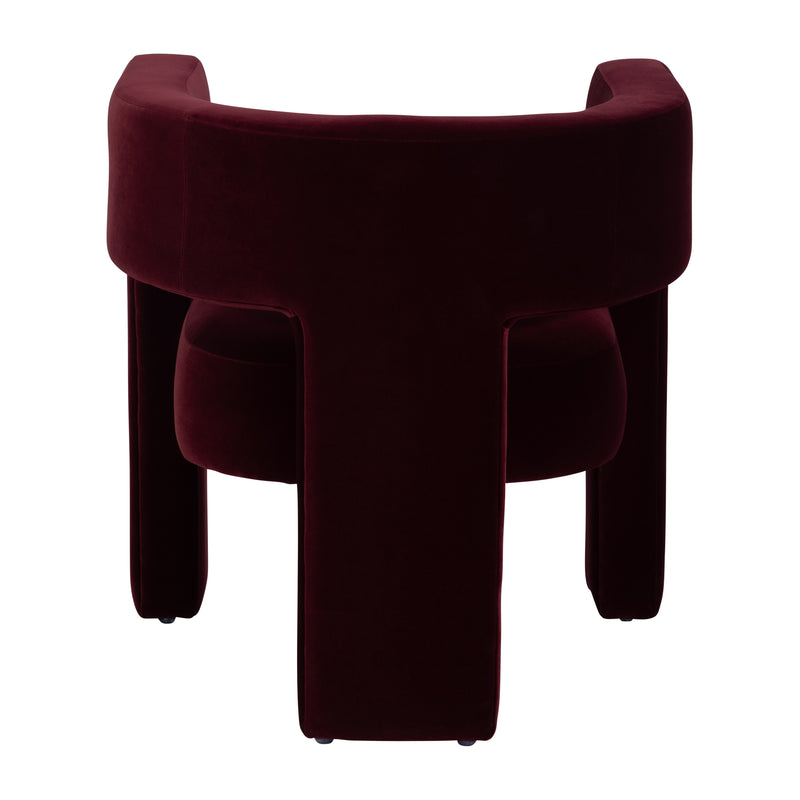 ROUND BACK CHAIR - WINE