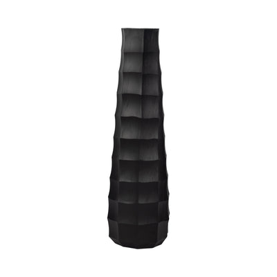 23" Terini Medium  Metal Vase, Black