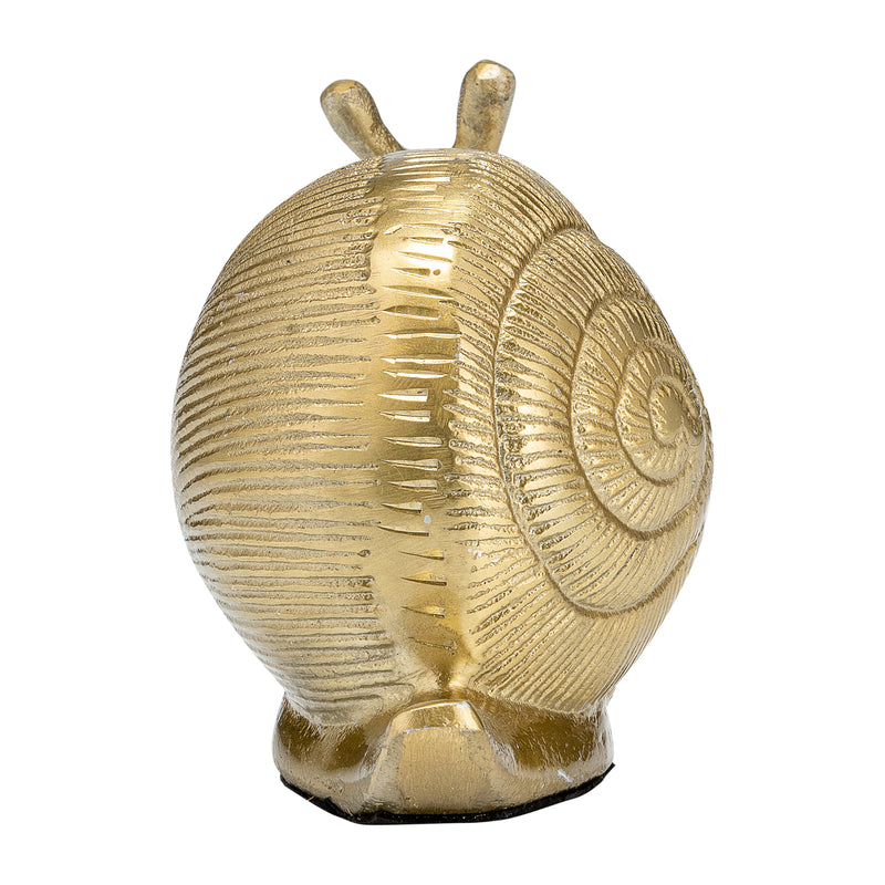 7"L METAL, DECO SNAIL, GOLD