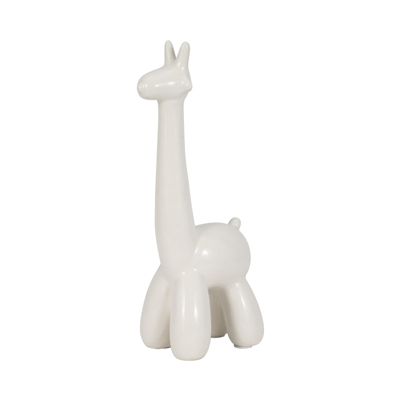 WHITE GIRAFFE BALLOON ANIMAL