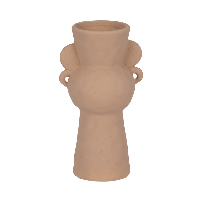 8" Rough Totem Bud Vase, Tan