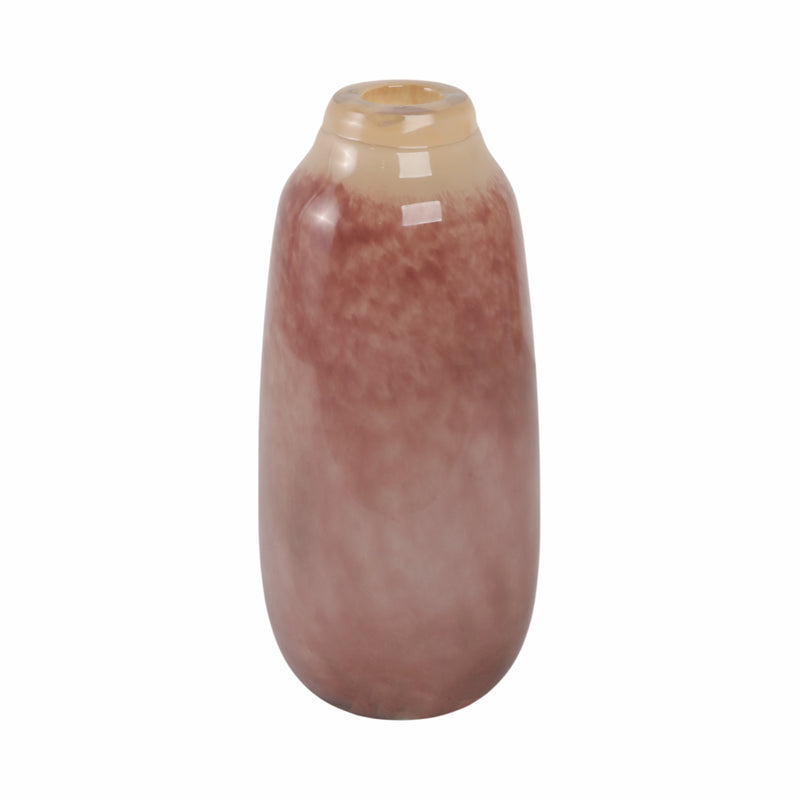 11" KANO SMALL MAUVE GLASS VASE