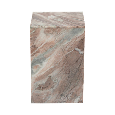 20" Torrento Marble Accent Table, Brown