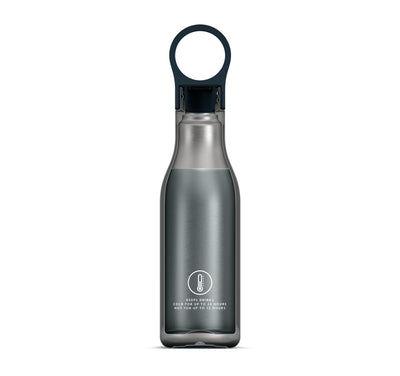 Joseph Joseph Loop Water Bottle 500ml,  Brushed/Anthracite