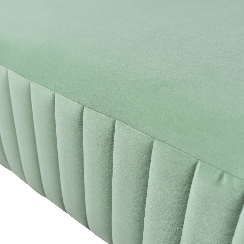 SQUARE OTTOMAN - GREEN KD