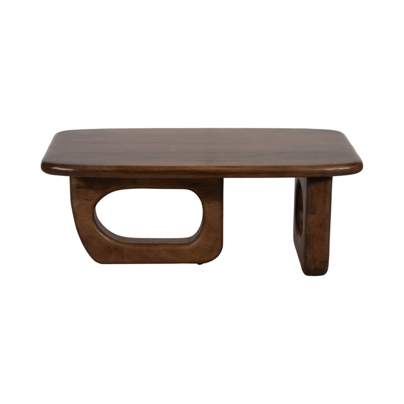 Wood, 48" Modern Mid-century Coffee Table,brwn Kd