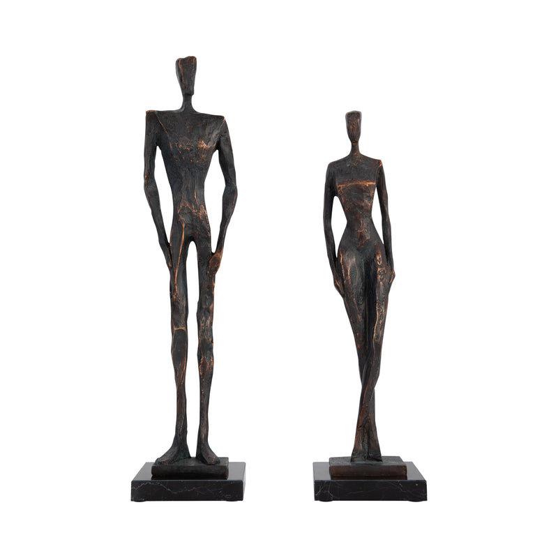 S/2 14/17" Jimara Statuary, Bronze